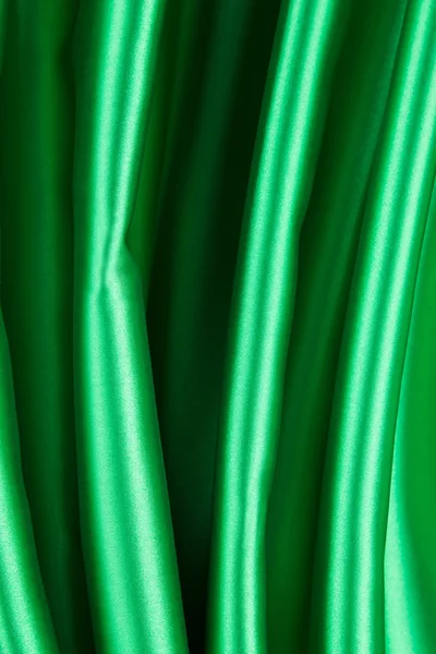 Green silk cloth — Stock Photo, Image