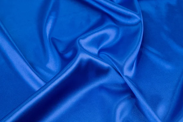 Blue silk drapery. — Stock Photo, Image