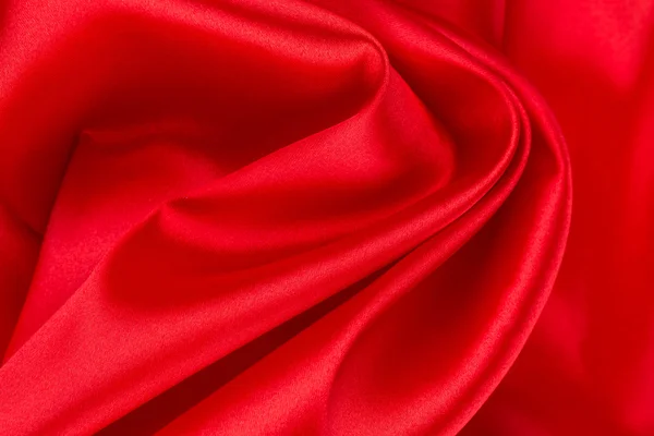 Cortinas de seda vermelha — Fotografia de Stock