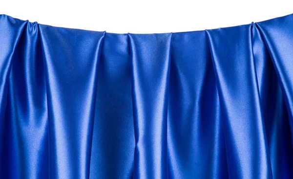 Blue silk drapery. — Stock Photo, Image