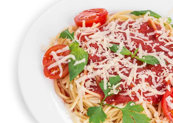 Pasta con salsa de tomate — Foto de Stock