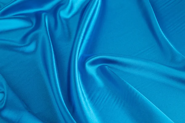 Голубая шелковая драпировка . — стоковое фото