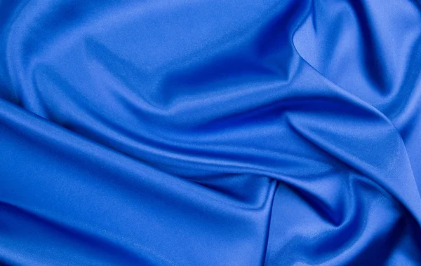 Blue silk drapery. — Stock Photo, Image