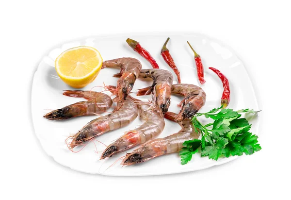 Delicious fresh shrimps — Stock Photo, Image