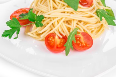 Domatesli İtalyan makarnası.