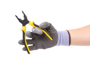 pense elinde eldiven el.