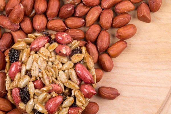 Amendoins cristalizados sementes de girassol — Fotografia de Stock