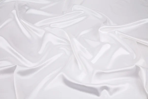 Fehér selyem textúra háttér — Stock Fotó