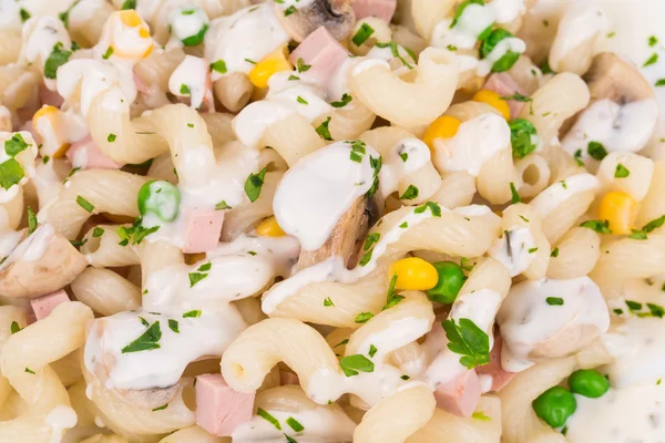 Pasta cavatappi con verduras — Foto de Stock