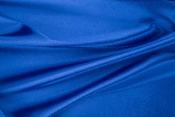 Blue silk drapery background. — Stock Photo, Image