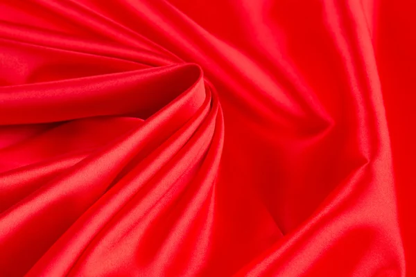Vermelho cortinas de seda fundo . — Fotografia de Stock
