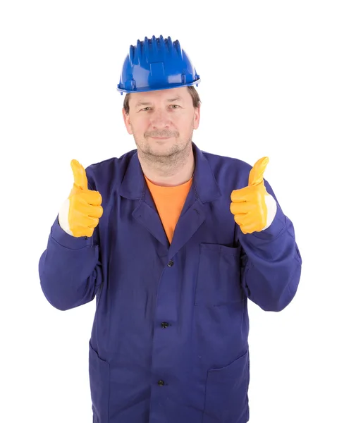 Worker in great mood. — Stock Photo, Image