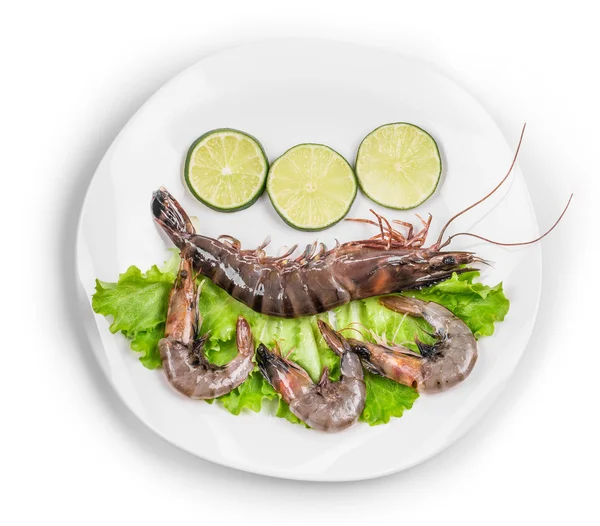 Delicious fresh shrimps — Stock Photo, Image