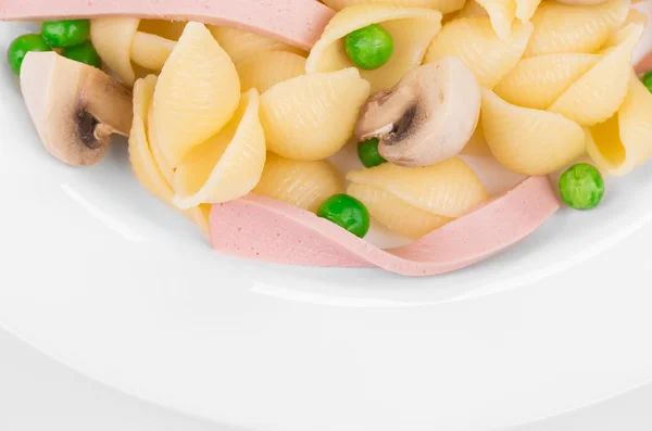 Pasta ribbons with vegetables — Stock Photo, Image