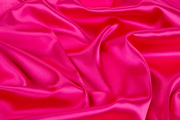 Textura de tela de seda rosa . — Foto de Stock
