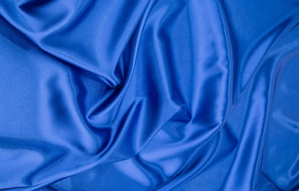 Blue silk cloth — Stock Photo, Image