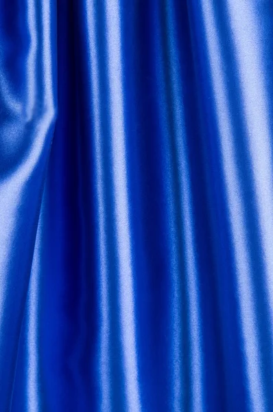 Niebieski jedwabny tekstura. — Zdjęcie stockowe