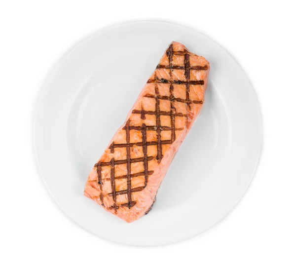 Grilled salmon fish fillet. — Stock Photo, Image