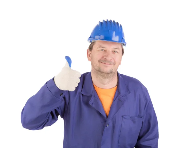 Worker in great mood. — Stock Photo, Image