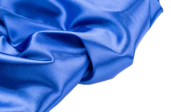 Blue silk cloth — Stock Photo, Image