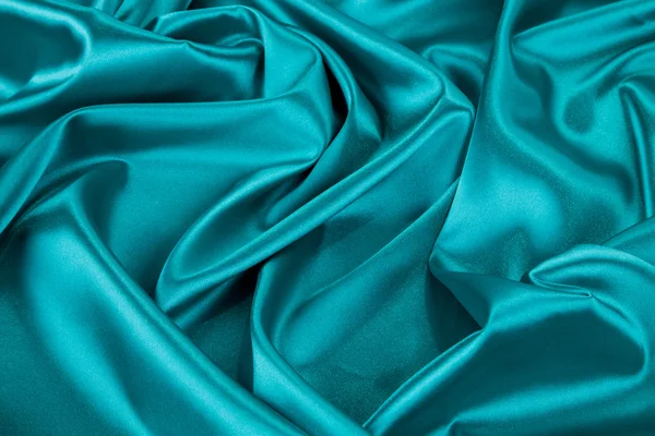 青い絹の布. — ストック写真