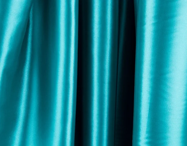 Blue silk cloth — Stock Photo, Image