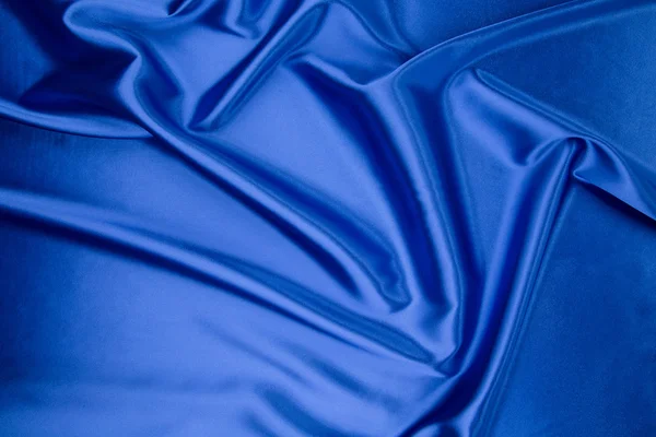 Sininen silkki verho . — kuvapankkivalokuva
