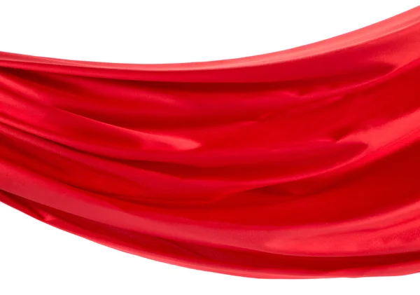 Red silk drapery. — Stock Photo, Image