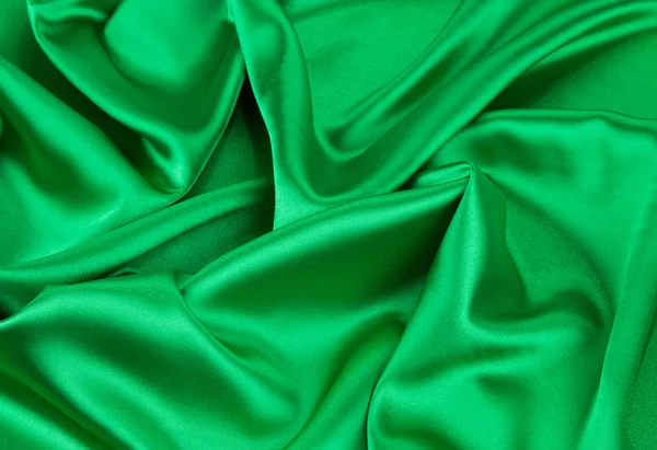 緑の絹の布 — ストック写真