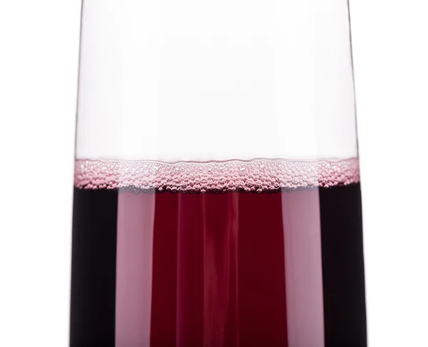 Verre à champagne rouge . — Photo