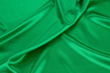 yeşil ipek kumaştan