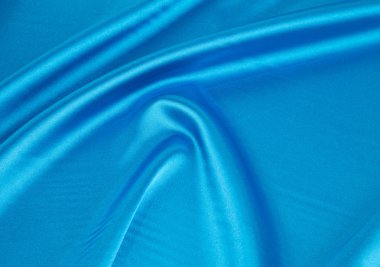 Mavi ipek kumaştan