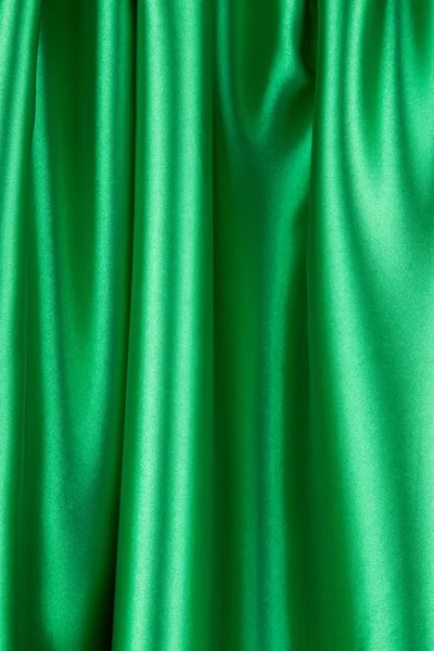 Green silk cloth — Stock Photo, Image