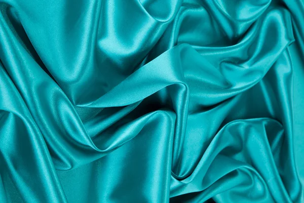Blue silk cloth — Stock Photo, Image