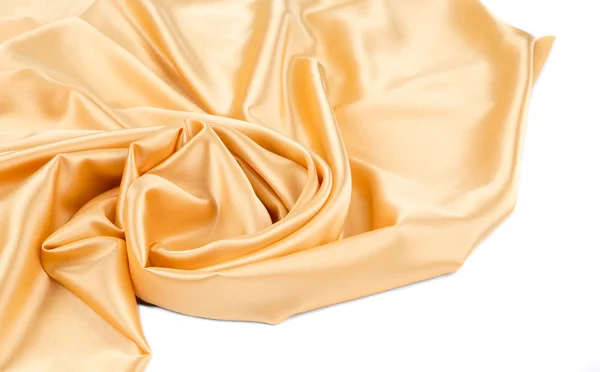 Golden silk cloth — Stock Photo, Image