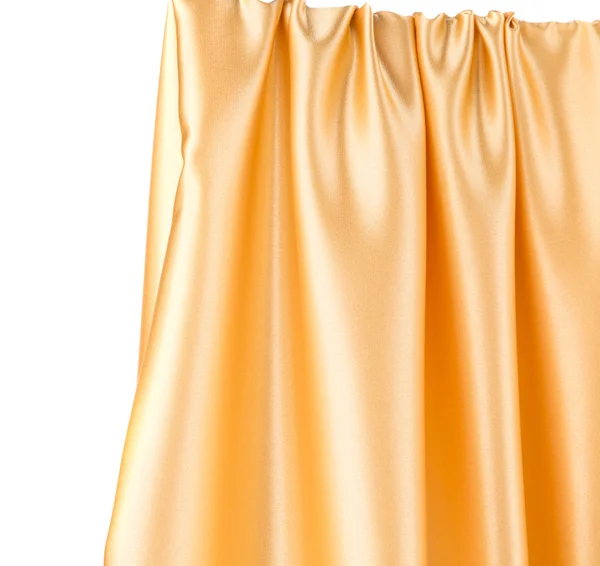 Zlaté hedvábné tkaniny. — Stock fotografie