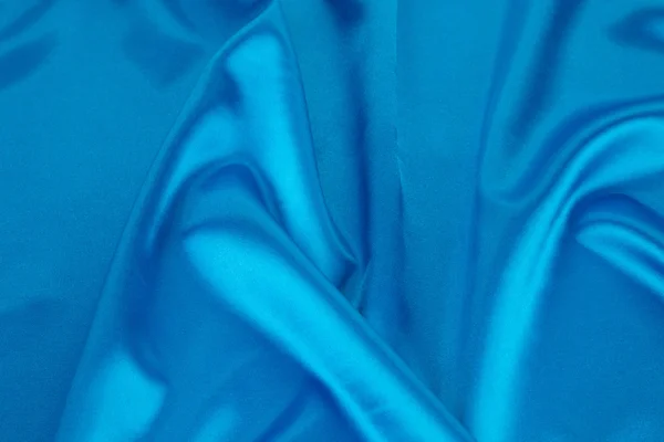 Blue silk cloth — Stock Photo, Image