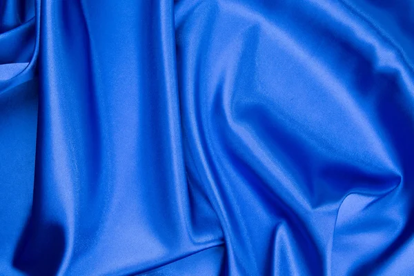 Blue silk drapery. — Stock Photo, Image