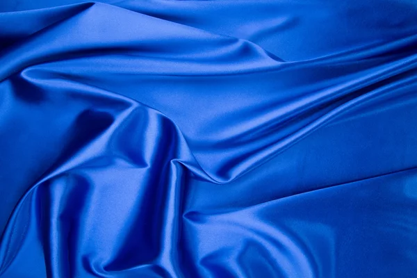 Blue silk drapery. — Stock Photo, Image