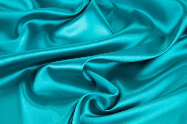 Blue silk drapery. — Stock Photo, Image