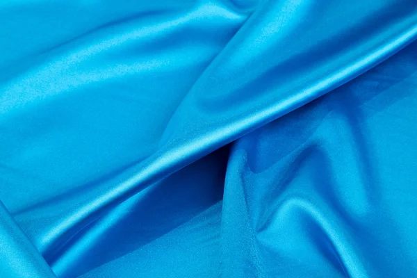 Blue silk drapery. — Stock Photo, Image