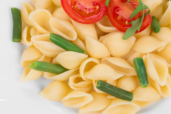 Italiaanse pasta met tomaten als haute cuisine. — Stockfoto