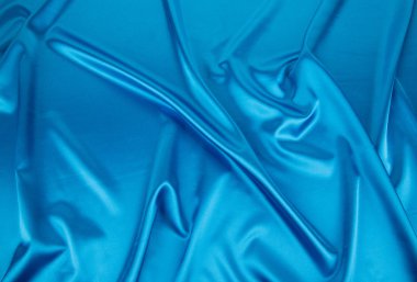 Hafif mavi ipek kıvrımlar bez.