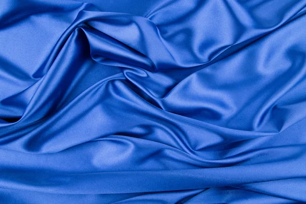 Blue silk drapery. — Stock Photo, Image