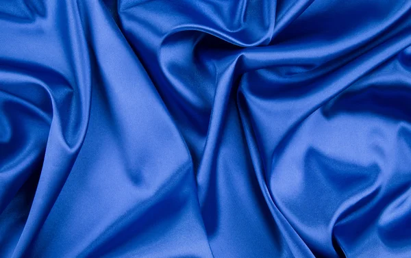 Blue silk drapery. — Stock Photo, Image