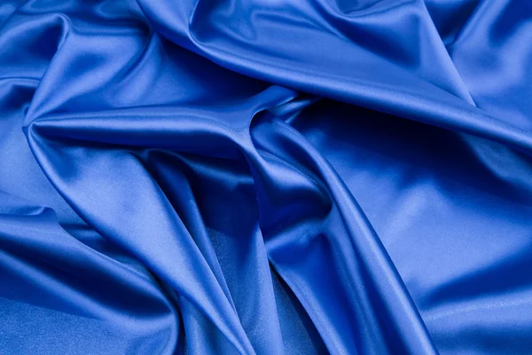 Blue silk drapery. — Stock Photo, Image