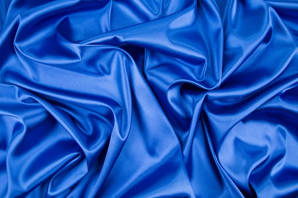 Blue silk drapery. — Stock Photo, Image