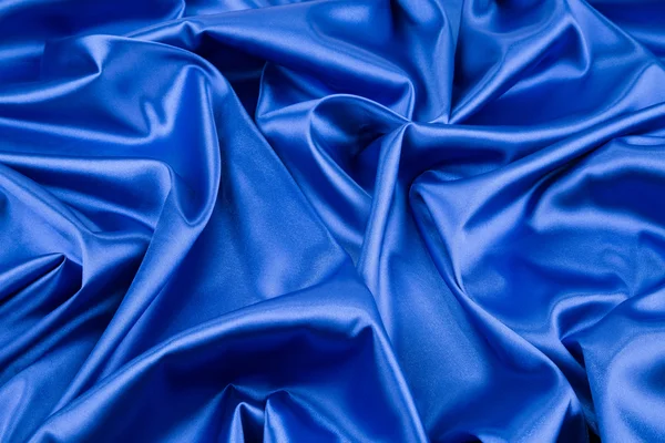 Blue silk drapery. — Stock Photo, Image