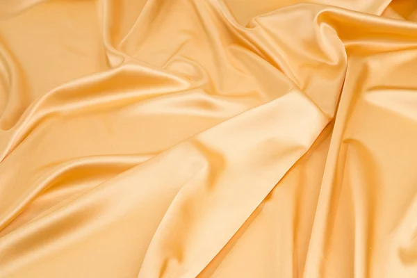 Gouden zijden gordijnen. — Stockfoto