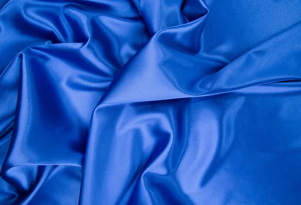 Blue silk drapery. — Stock Photo, Image